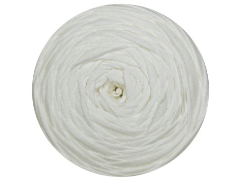 Spaghetti cotton ECRU KREM cena za 1 sztukę około 120m włóczka z recyklingu t-shirt nici bawełna