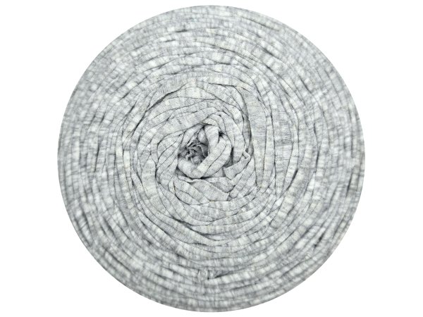 Spaghetti cotton SZARY JASNY MELANGE cena za 1 sztukę około 120m włóczka z recyklingu t-shirt nici bawełna
