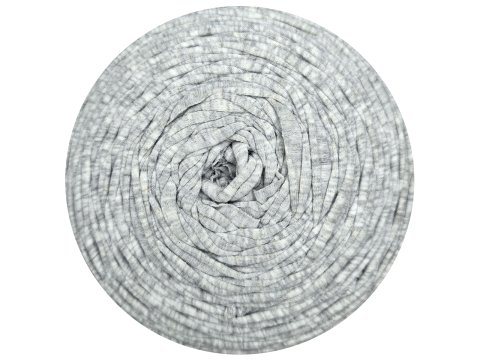 Spaghetti cotton SZARY JASNY MELANGE cena za 1 sztukę około 120m włóczka z recyklingu t-shirt nici bawełna