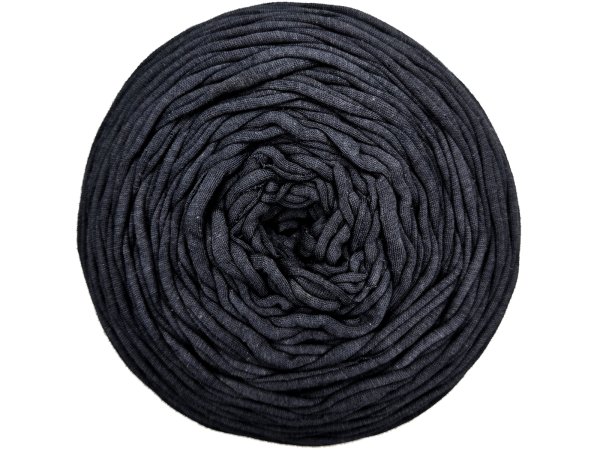 Spaghetti cotton GRAFITOWY cena za 1 sztukę około 120m włóczka z recyklingu t-shirt nici bawełna sklep
