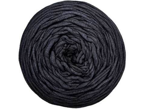 Spaghetti cotton GRAFITOWY cena za 1 sztukę około 120m włóczka z recyklingu t-shirt nici bawełna sklep