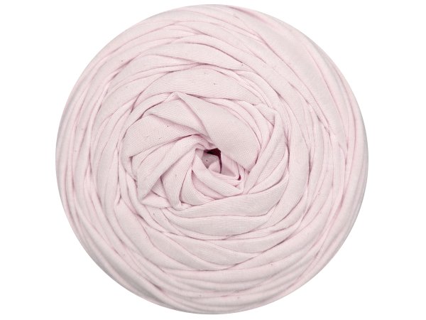 Spaghetti cotton RÓŻ BARDZO JASNY cena za 1 sztukę około 120m włóczka z recyklingu t-shirt nici bawełna