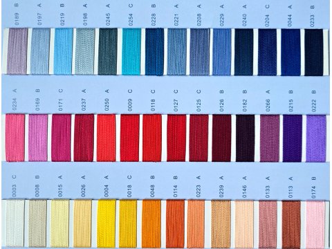 Frędzle 15cm 219 SKY BLUE CIĘTE na metry cena za 1m taneczne acetatowe długie na taśmie największy sklep GOLD-POL Warszawa