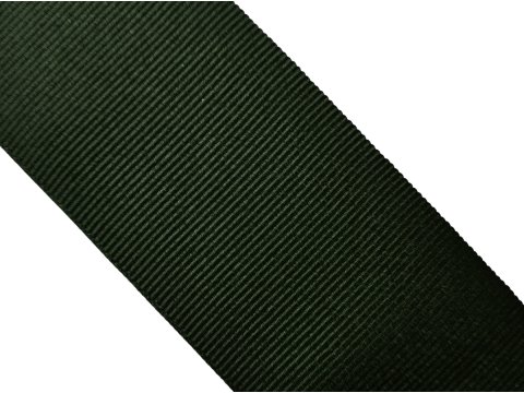 Ryps 50mm 366 Zielony Khaki taśma tasiemka wstążka rypsowa 25m francuska tasiemki rypsowe w najlepszej jakości