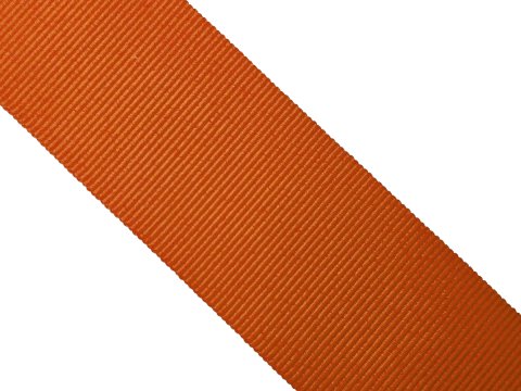 Ryps 38mm 433 Pomarańczowy Ciemny Spłowiały taśma tasiemka wstążka rypsowa 25m francuska tasiemki rypsowe w najlepszej jakości
