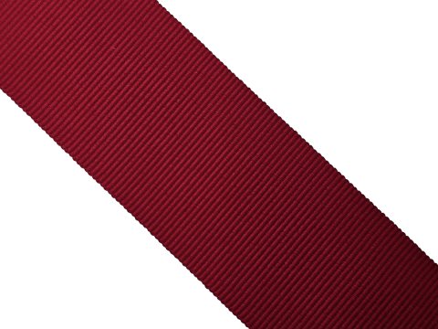 Ryps 38mm 264 Bordo Czereśnia taśma tasiemka wstążka rypsowa 25m francuska tasiemki rypsowe w najlepszej jakości