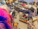 75mm Wstążka atłasowa 127 Ciemne Ecru rolka 25m z pięknym połyskiem gęsto tkana mięsista 100% nylon rzadkość wśród tasiemek