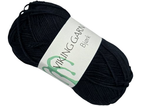 BJORK włóczka 503 Czarny Viking Garn 50g 147m bambusowa cienka śliska z połyskiem tylko w Goldpol
