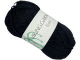 BJORK włóczka 503 Czarny Viking Garn 50g 147m bambusowa cienka śliska z połyskiem tylko w Goldpol
