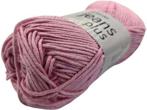 JEANS PLUS 36 Róż Angielski Zgaszony 100g 160m bawełna mix YarnArt włóczka całoroczna dla dzieci na maskotki sklep Goldpol