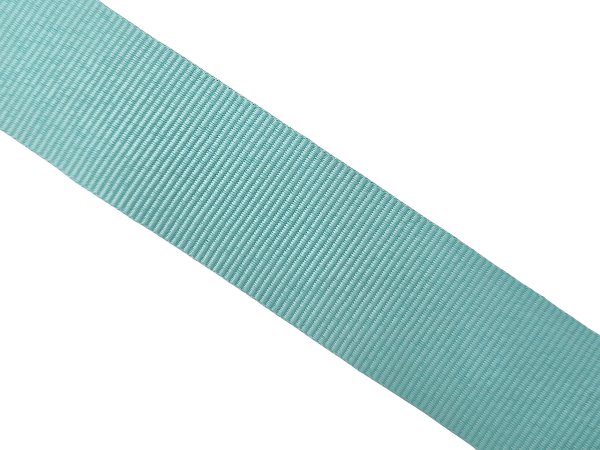 Ryps 25mm 405 Błękitny Aqua Spłowiały taśma tasiemka wstążka rypsowa 1m francuskie tasiemki rypsowe w najlepszej jakości