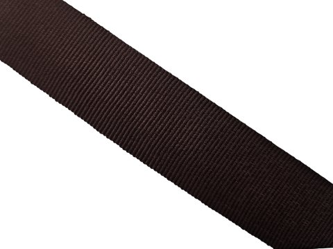 Ryps 25mm 417 Brąz Gorzka Czekolada francuska taśma tasiemka wstążka rypsowa 1m francuskie tasiemki rypsowe w hurtowni