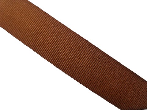 Ryps 25mm 423 Brąz Kasztan francuska taśma tasiemka wstążka rypsowa 25m francuskie tasiemki rypsowe w hurtowni
