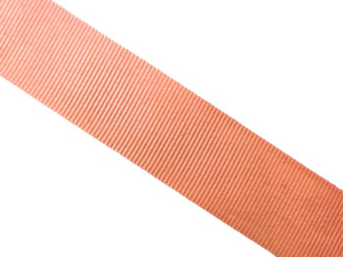 Ryps 25mm 303 Łosoś Łososiowy francuska taśma tasiemka wstążka rypsowa 1m francuskie tasiemki rypsowe w najlepszej jakości