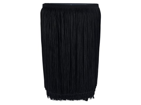 Frędzle 40cm acetatowe Czarne taneczne cena za 1m sklep hurtownia frędzli tanecznych w Warszawie