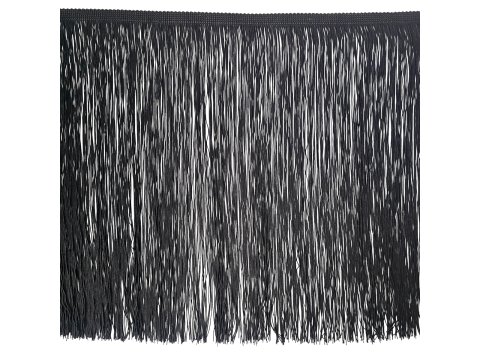 Frędzle 40cm acetatowe Czarne taneczne cena za 1m sklep hurtownia frędzli tanecznych w Warszawie