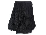 Frędzle 40cm acetatowe Czarne taneczne cena za 1m sklep hurtownia frędzli tanecznych w Warszawie