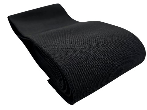 Guma tkana 10cm 100mm tkana Czarna cena za Hurt 25m gumka krawiecka odzieżowa do rehabilitacji mebli hurtownia gum Warszawa