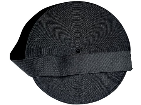 Guma 4cm 40mm Polska tkana Czarna cena za hurt 25m gumka krawiecka odzieżowa szeroka hurtownia gum Gold-Pol Warszawa