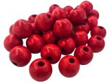 Korale drewniane 20mm NATURALNE HURT 1kg koraliki lakierowane z dużą dziurką paciorki makrama hurtownia korali Warszawa