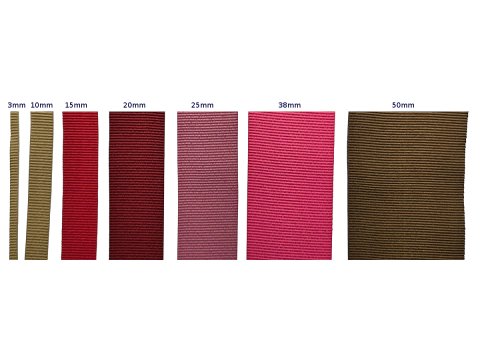 Ryps 50mm 425 Camel Spłowiały taśma tasiemka wstążka rypsowa 1m francuska tasiemki rypsowe w najlepszej jakości