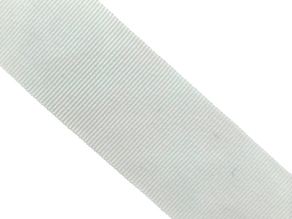 Ryps 38mm 272 Biały Mleczny Jasne Ecru taśma tasiemka wstążka rypsowa 1m francuska tasiemki rypsowe w najlepszej jakości