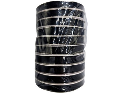 Ryps 10mm CZARNY cena za 27,4m taśma czy tasiemka w prązki rypsowa na kokardki wstążka z rypsu uszy do torby