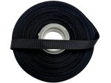 Ryps 10mm Czarny HURT 10 rolek po 27,4m tasiemka rypsowa stwórz stylowe kokardki i solidne uszy do torebek ze wstążki rypsowej