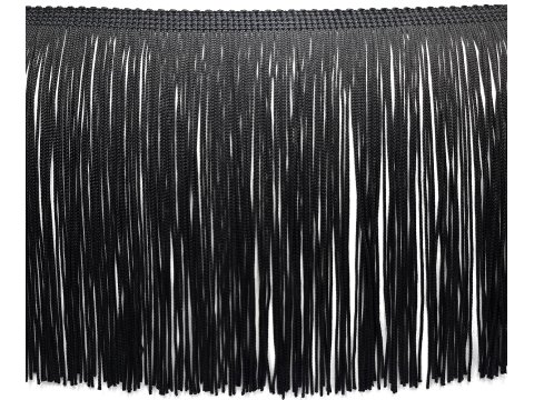 Frędzle taneczne 15cm 228 TURKUS CIEMNY CIĘTE na metry cena za 1m acetatowe długie na taśmie największy sklep GOLD-POL Warszawa