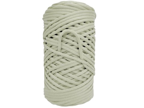 Sznurek 3mm 110m 190 SZARY JASNY ECRU ZGASZONY płaski 100% poliestrowy na torebki sklep hurtownia ze sznurkami Warszawa