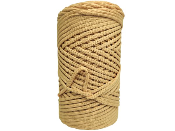 Sznurek 3mm 110m 760 BEŻ KRÓWKA płaski 100% poliestrowy na torebki sklep hurtownia ze sznurkami Warszawa