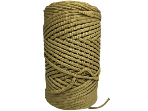 Sznurek 3mm 110m 290 ZIELONY KHAKI płaski 100% poliestrowy na torebki sklep hurtownia ze sznurkami Warszawa