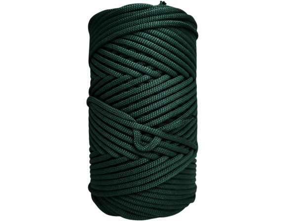 Sznurek 3mm 110m 470 ZIELONY CIEMNY płaski 100% poliestrowy na torebki sklep hurtownia ze sznurkami Warszawa