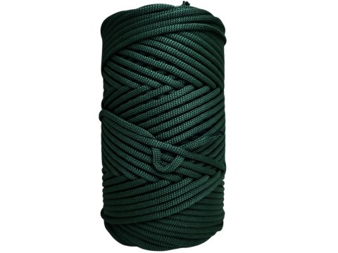Sznurek 3mm 110m 470 ZIELONY CIEMNY płaski 100% poliestrowy na torebki sklep hurtownia ze sznurkami Warszawa