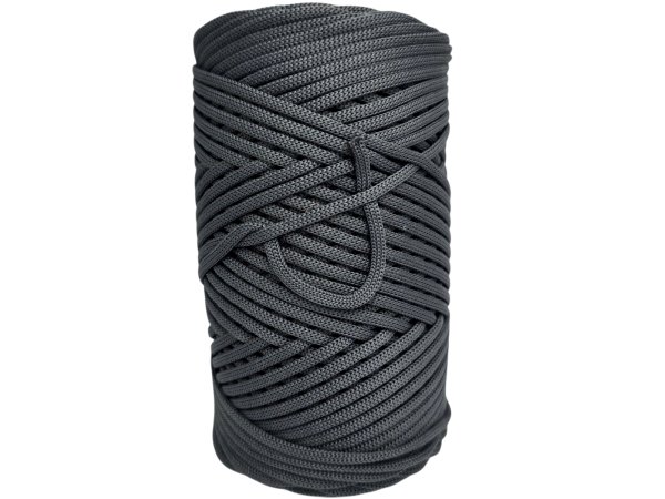 Sznurek 3mm 110m 680 SZARY CIEMNY płaski 100% poliestrowy na torebki sklep hurtownia ze sznurkami Warszawa