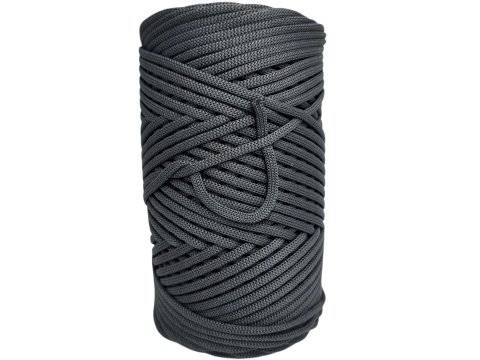 Sznurek 3mm 110m 680 SZARY CIEMNY płaski 100% poliestrowy na torebki sklep hurtownia ze sznurkami Warszawa