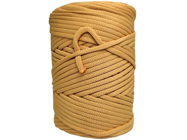 Sznurek 5mm 110m 760 BEŻ KRÓWKA płaski 100% poliestrowy na torebki sklep hurtownia ze sznurkami Warszawa