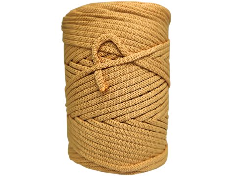 Sznurek 5mm 110m 760 BEŻ KRÓWKA płaski 100% poliestrowy na torebki sklep hurtownia ze sznurkami Warszawa