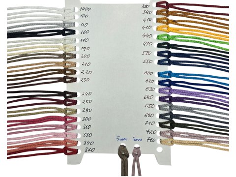 Sznurek 5mm 110m 290 KHAKI płaski 100% poliestrowy na torebki sklep hurtownia ze sznurkami Warszawa