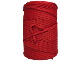 Sznurek 5mm 110m 370 CZERWONY płaski 100% poliestrowy na torebki sklep hurtownia ze sznurkami Warszawa