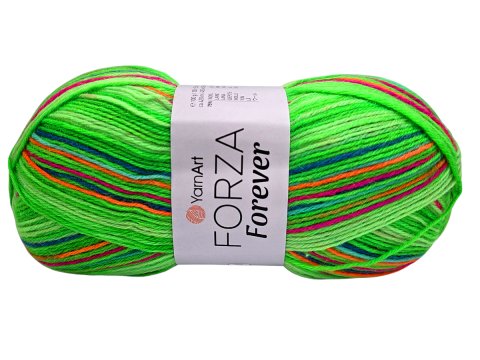 FORZA FOREVER 2709 MIX CITRUS YarnArt 100g 420m melanż ombre włóczka skarpetkowa na ciepłe skarpety sklep GOLDPOL