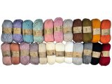 MELANGE WOOL K9004 MIX RÓŻ CIEMNY ZGASZONY Kartopu 100g 170m mix akrylu i wełny włóczki na ciepłe swetry tanie sklep Warszawa