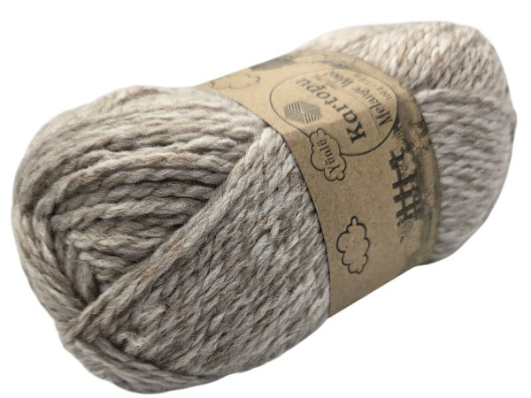 MELANGE WOOL K9002 MIX BEŻ ZGASZONY Kartopu 100g 170m mix akrylu i wełny włóczki na ciepłe swetry tanie sklep Warszawa