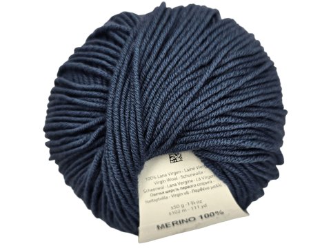 MERINO 100% 51 NIEBIESKI ZGASZONY włóczka Katia 50g 102m 100% wełna merynos sklep z włóczkami Warszawa