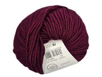 MERINO 100% 25 BORDO CIEMNY...
