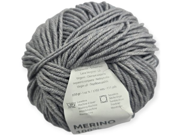 MERINO 100% 504 SZARY CIEMNY włóczka Katia 50g 102m 100% wełna z merynosa hurtownia włóczek Goldpol Warszawa