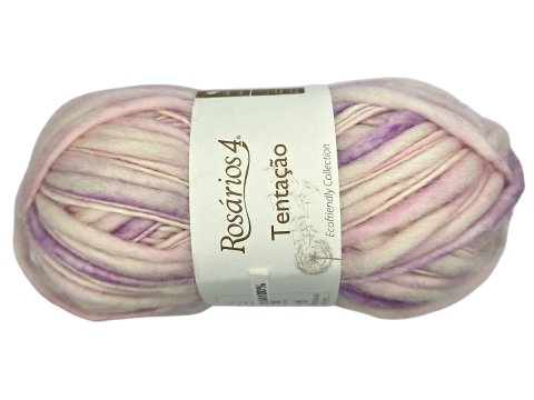 TENTACAO TWEED 17 MIX ECRU RÓŻ FIOLET marki Rosarios4 100g 130m 100% wełna cieniowana grubość hurtownia włóczek
