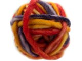 BULKY LIGHT 224 MIX ORANGE RED YELLOW PURPLE marki Rosarios4 100g 60m 100% wełna owcza czesankowa hurtownia włóczek najniższe