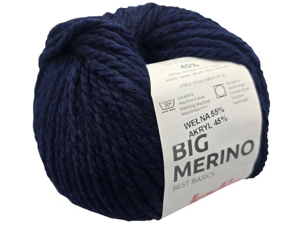 Big Merino 5 GRANAT GŁĘBOKI 100g 80m włóczka Katia puszysta gruba wełna merino extrafine na czapki swetry sklep GOLD-POL