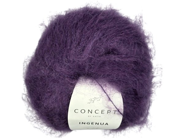 INGENUA 88 FIOLET ŚLIWKA 50g 140m włóczka Katia delikatny moher delikatny nowy kolor na 2025 sklep z włóczkami Gold-Pol